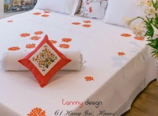 Luxury Vietnamese Hand-Embroidered Bed Sheets for Prestige Gifting